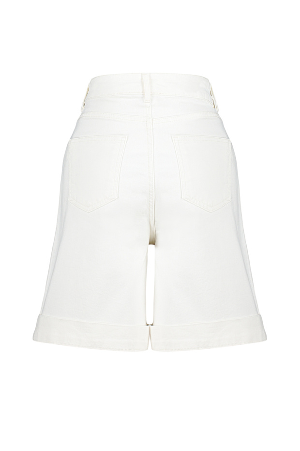 Bej Dikiş Detaylı Yüksek Bel Denim Bermuda TWOSS24SR00004 - 14