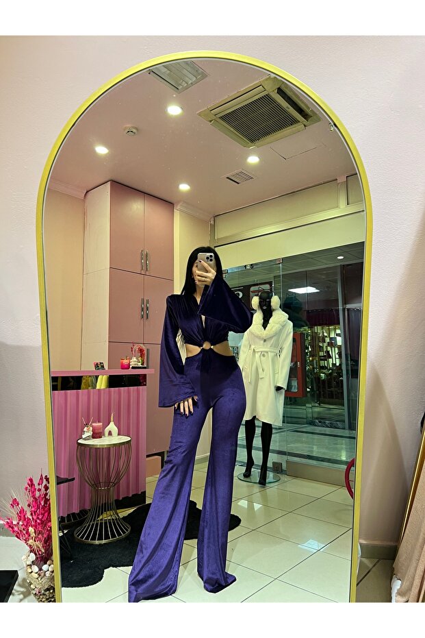 MOR KADİFE TULUM - 2