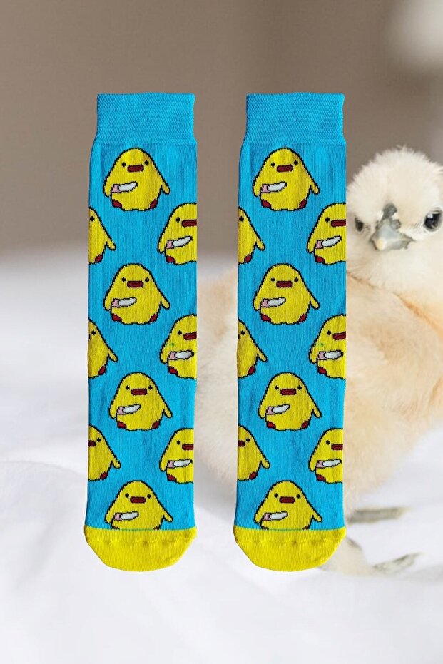 Civciv Desen Çorap ( 1 Çift ) - 1