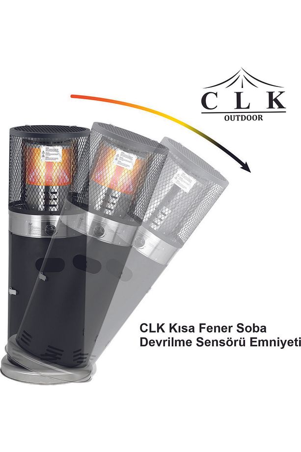 CLK Kısa Fener Soba Tüplü Ortam Dış Mekan Isıtıcı - 3