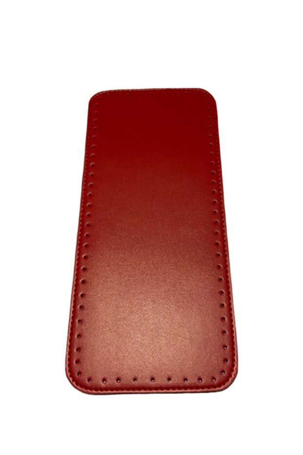 قاعدة حقيبة مستطيلة حمراء مقاس 12x27 - 1