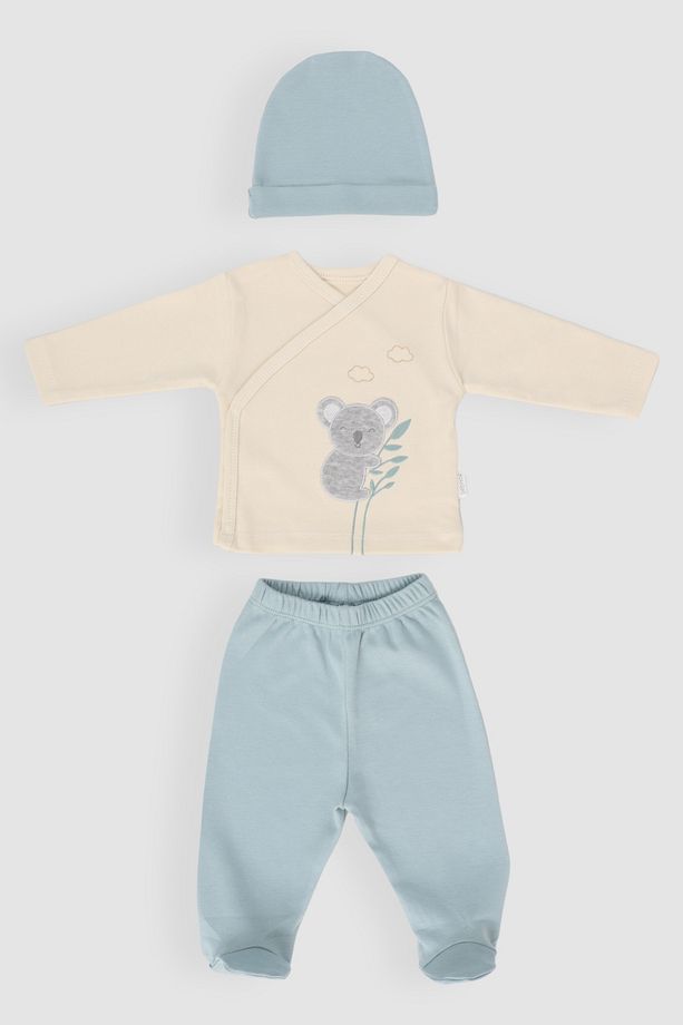 Koala Pattern 5’li Yenidoğan Bebek Hastane Çıkışı Zıbın Seti - 5