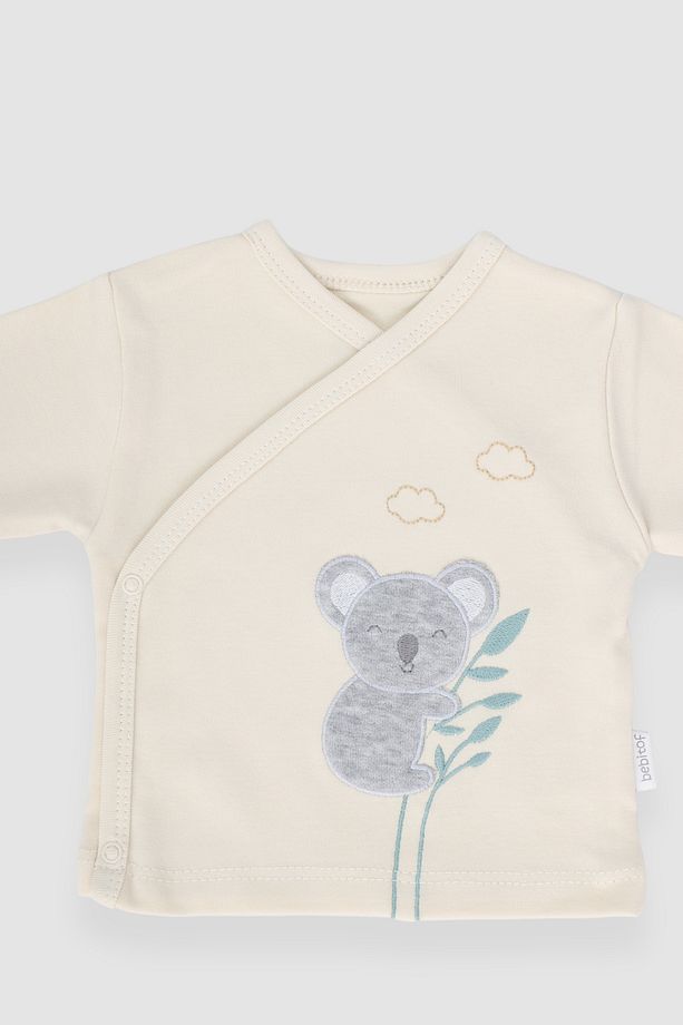 Koala Pattern 5’li Yenidoğan Bebek Hastane Çıkışı Zıbın Seti - 4