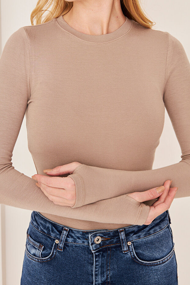 NW BUTİK, KOLU YRITMAÇLI BODY - 7