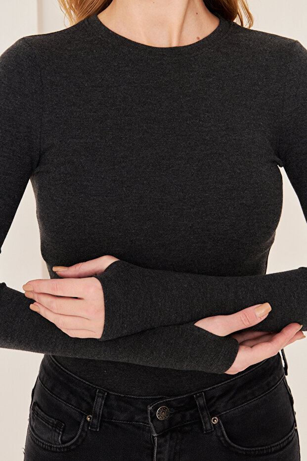 NW BUTİK, KOLU YRITMAÇLI BODY - 6