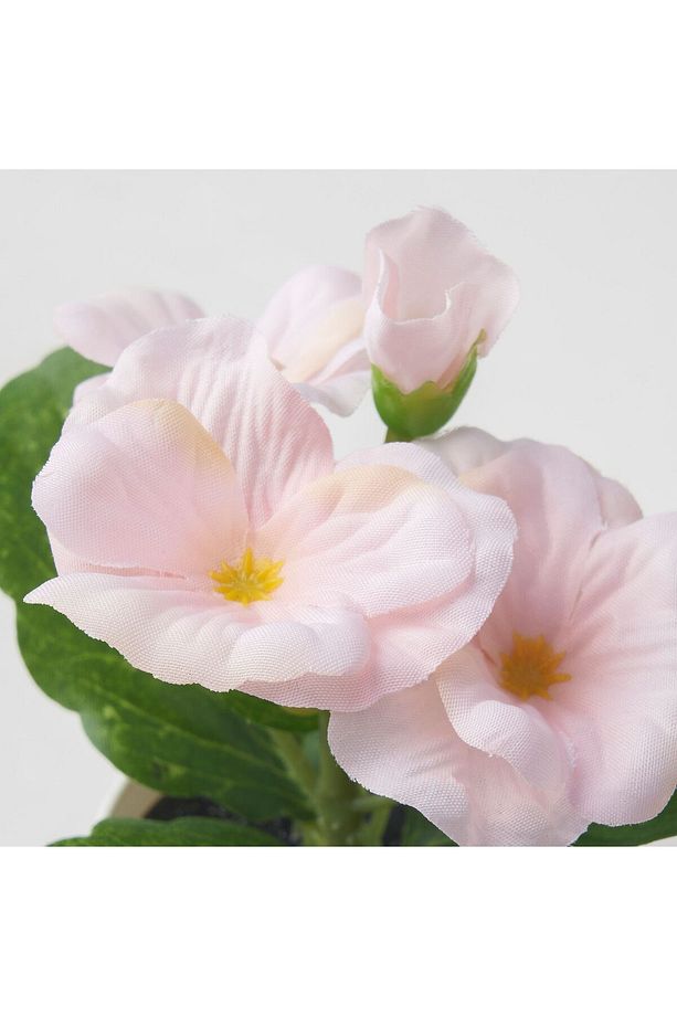 Fejka Saksılı Yapay Bitki, Çok Renkli, 6 cm, 3 Adet, Sarı - Pembe - Mavi - 6