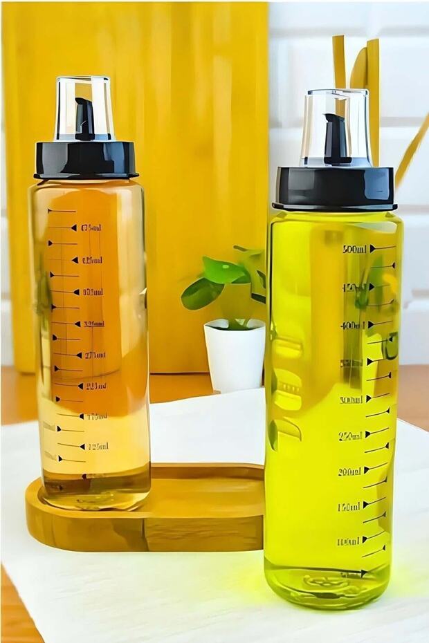 1 Drip-Proof Glass Sauce Bowl, Oil and Vinegar Bottle 500 Ml