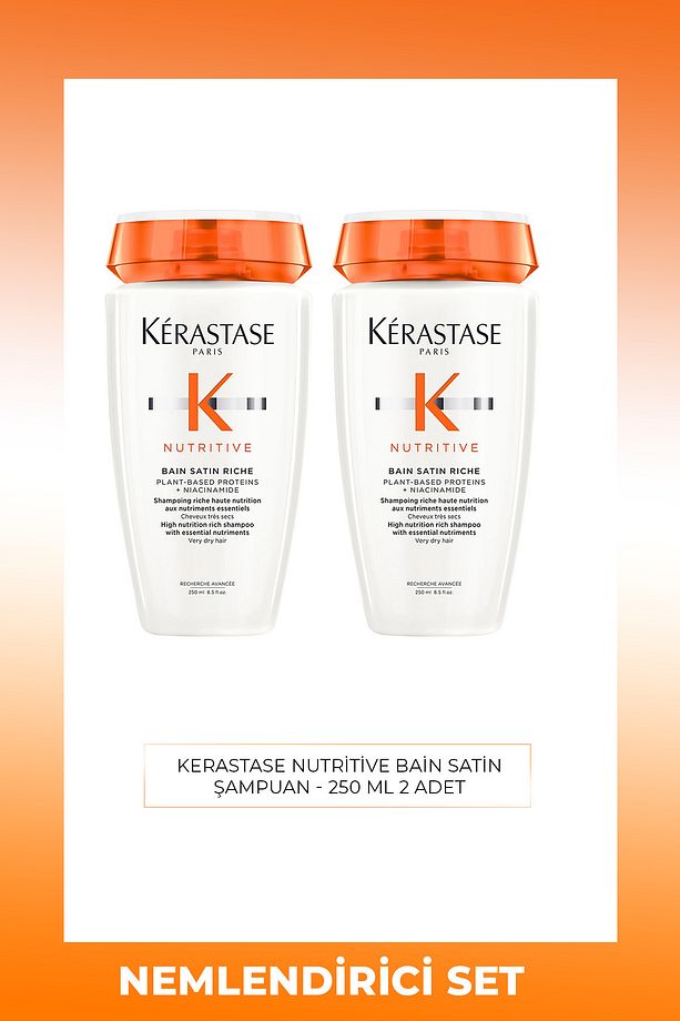 Nutritive Bain Satin Riche Yoğun Nemlendirici 2'Li Şampuan 250 ml - 1