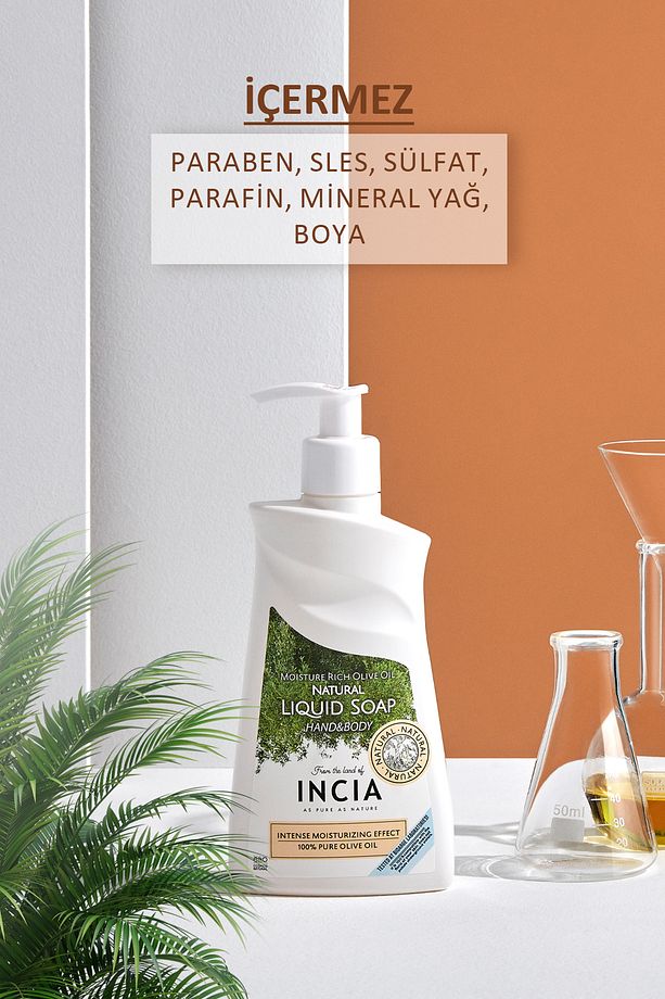 %100 Doğal Sıvı Kastil Sabunu Yoğun Nemlendirici Zeytinyağlı 10 Bitkisel Değerli Yağ Vegan 250 ml - 3
