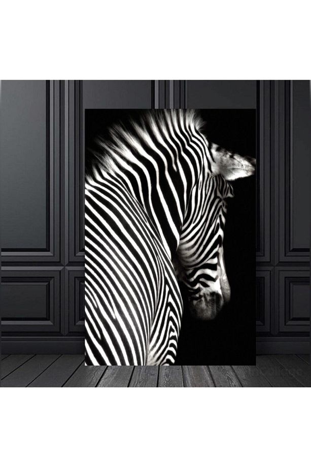 Zebra Dekoratif Kanvas Tablo - 1
