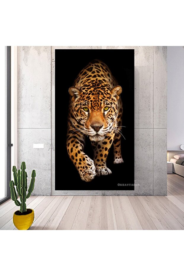 Leopar Kanvas Tablo - 1