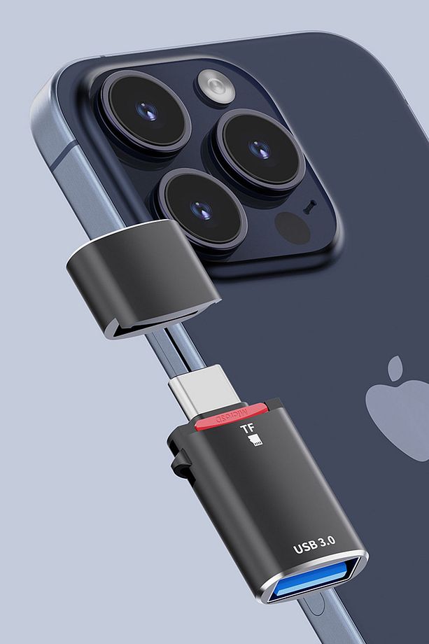 Type-c To Tf Card (MİCRO SD) Ve Usb Çevirici - 4