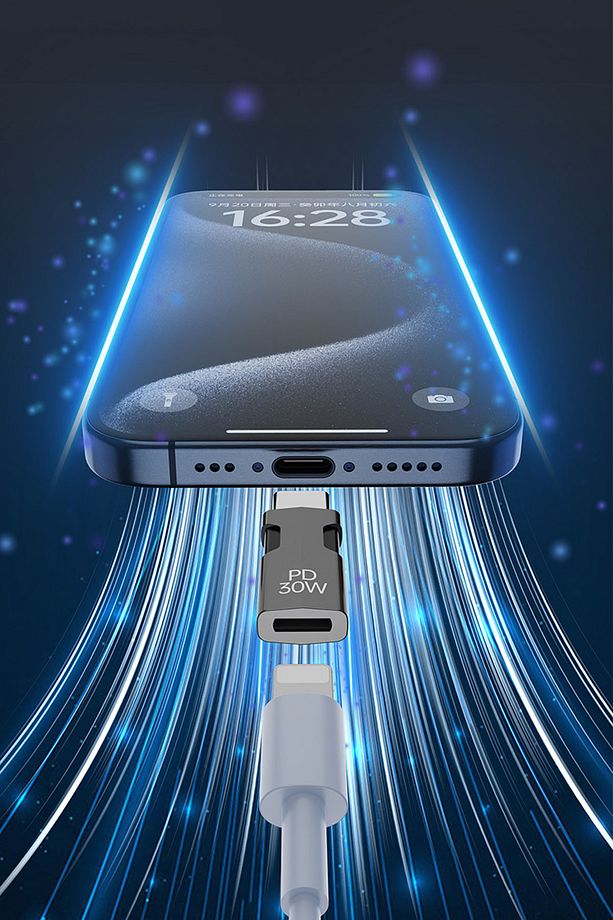 Type-C To Lightning Çevirici Şarj Giriş Yeri Çevirici 30w (Sadece Şarj Etmek için Kullanılır) - 5