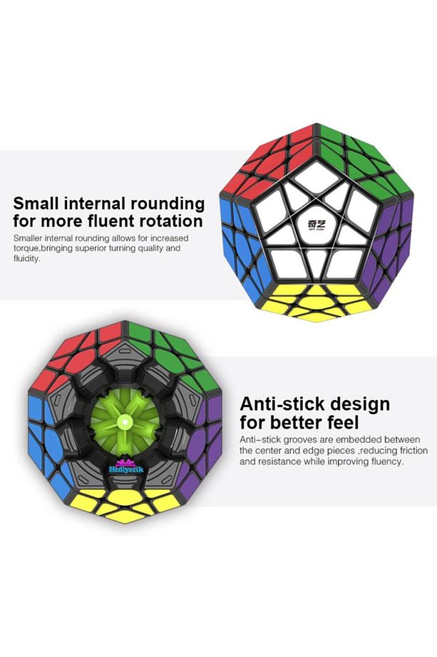 Speed Pyraminx Megaminx 2'li Zeka Küpü Rubik Küp Set - 3