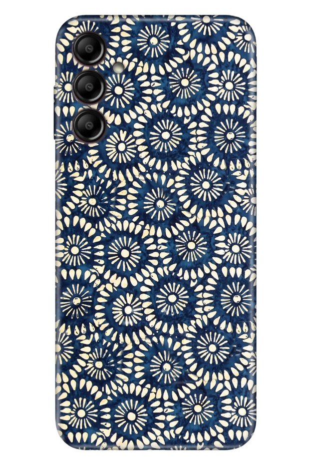 Samsung Galaxy S23 Fe Compatible Case Patterned Printed Silicone Blue Touch