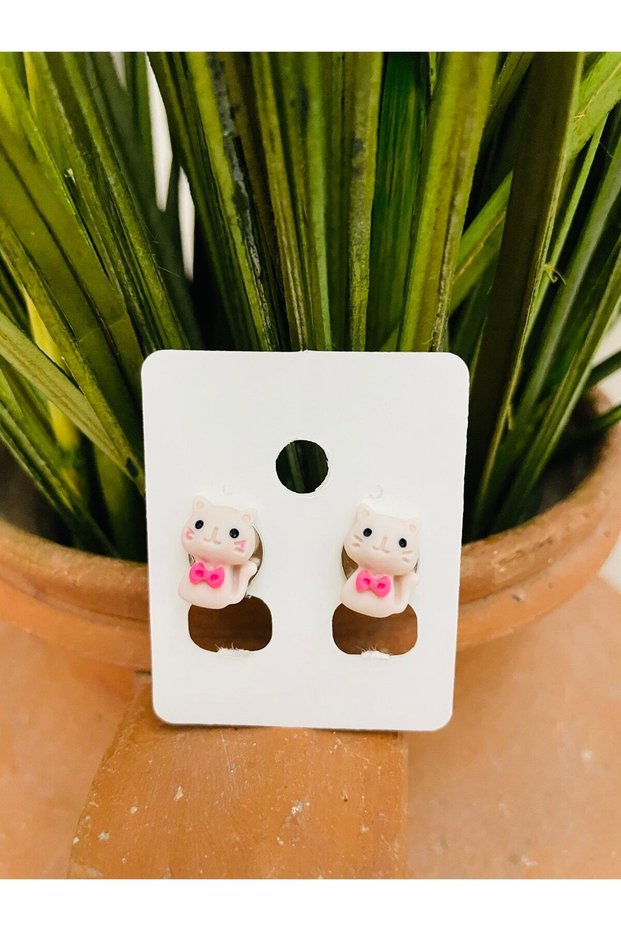 Cute Little Cat Clip Children's Earrings - Non-Perforated Children's Earrings