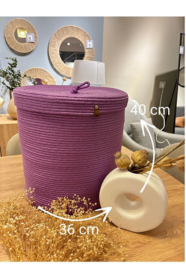 Victor Multi-Purpose Organizer Basket with Lid, Flowerpot with Lid, Organizer with Lid 36X40 - Large Size