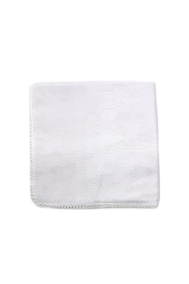 %100 Pamuklu Büyük Boy Oyalı Namazlık Tülbent Yüksek Kalite 110x110cm Eşarp Başörtüsü Yazma - 2