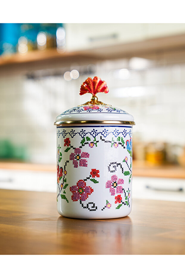 Enameled Jar 15 cm Piraye