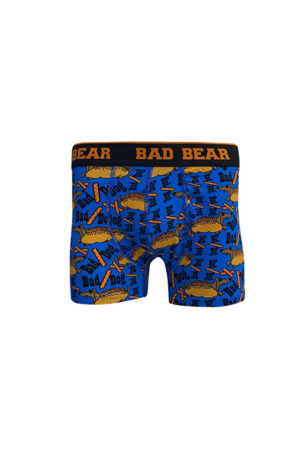 Bad Dog Blue Patterned Men's Boxers
