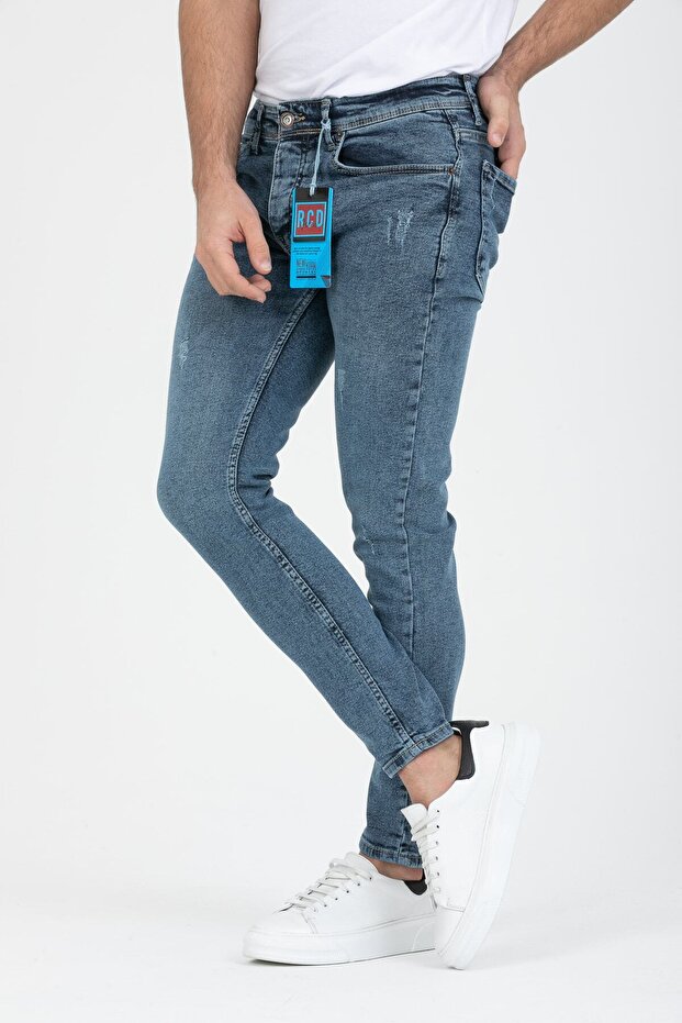 Blugi slim din lycra pentru bărbați - 3