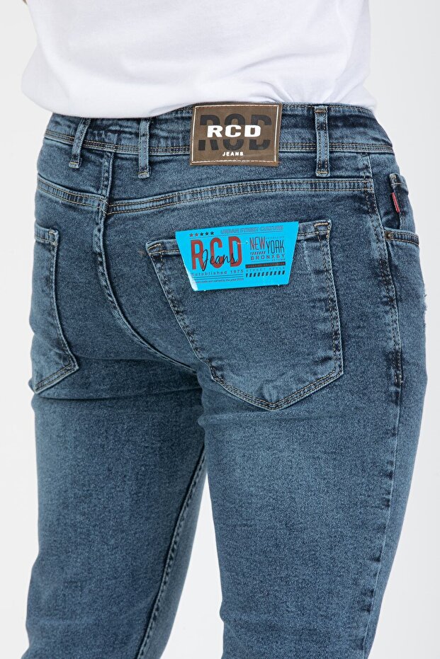 Blugi slim din lycra pentru bărbați - 8