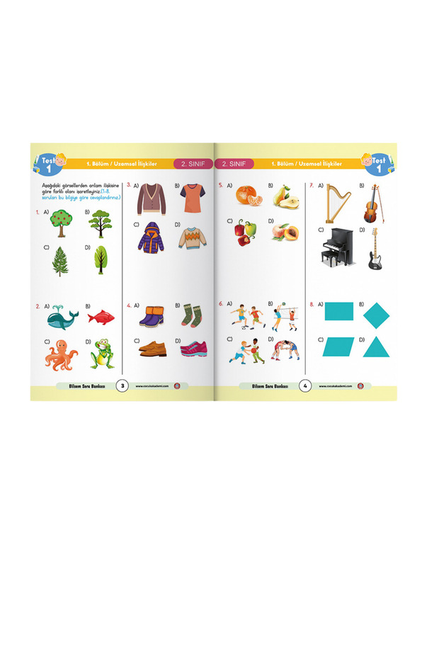 Bilsemde Başarı Kitabı 1-2-3. Seviye Set - 2