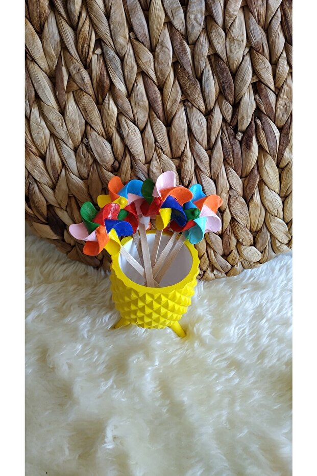 Polyester 3lü Saksı Süsü - 2