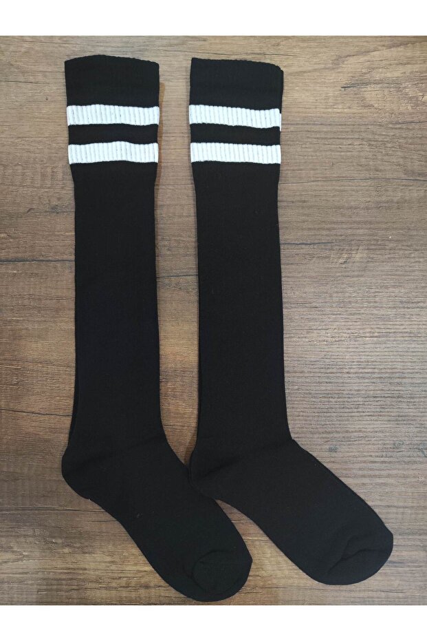 Women's 2 Pairs Below Knee Stylish Quality Cotton Socks
