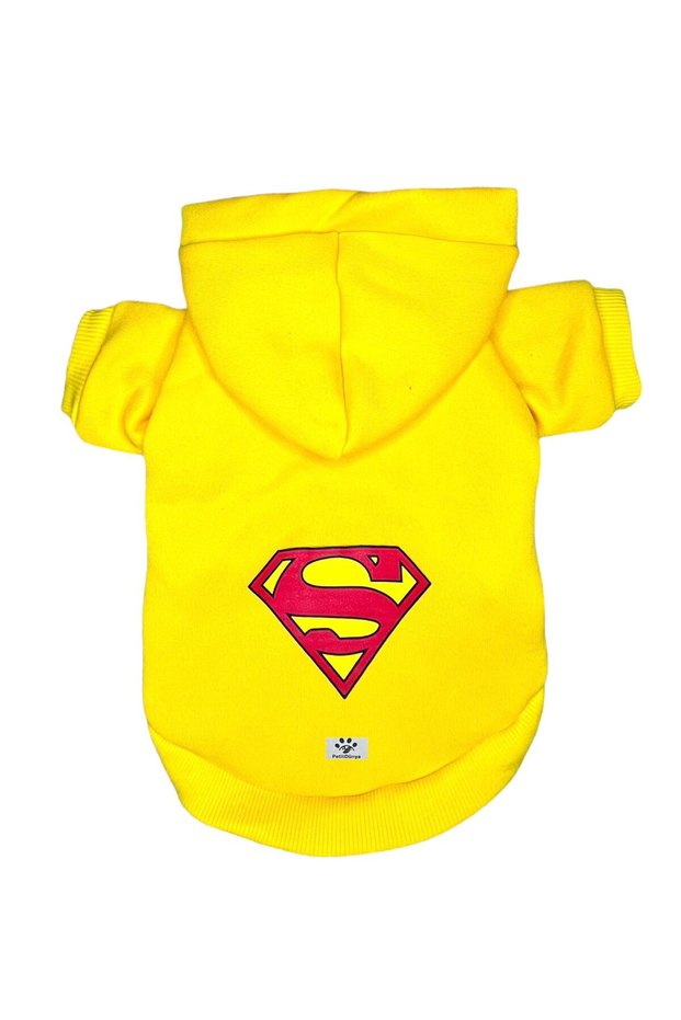 Superman Hooded Fleece Sweatshirt Dog And Cat Outfit & Dress