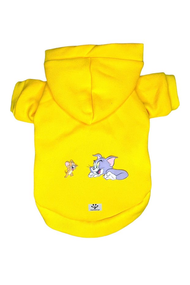 Tom & Jerry Hooded Fleece Sweatshirt Dog And Cat Outfit & Dress