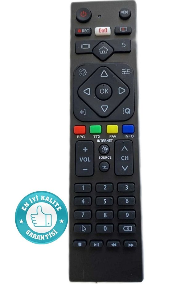 HI-LEVEL RM-L265C ANDROID TV LIVE TV TUŞLU LCD-LED İle Uyumlu smart TV Kumandası 1.Sınıf kalte - 1