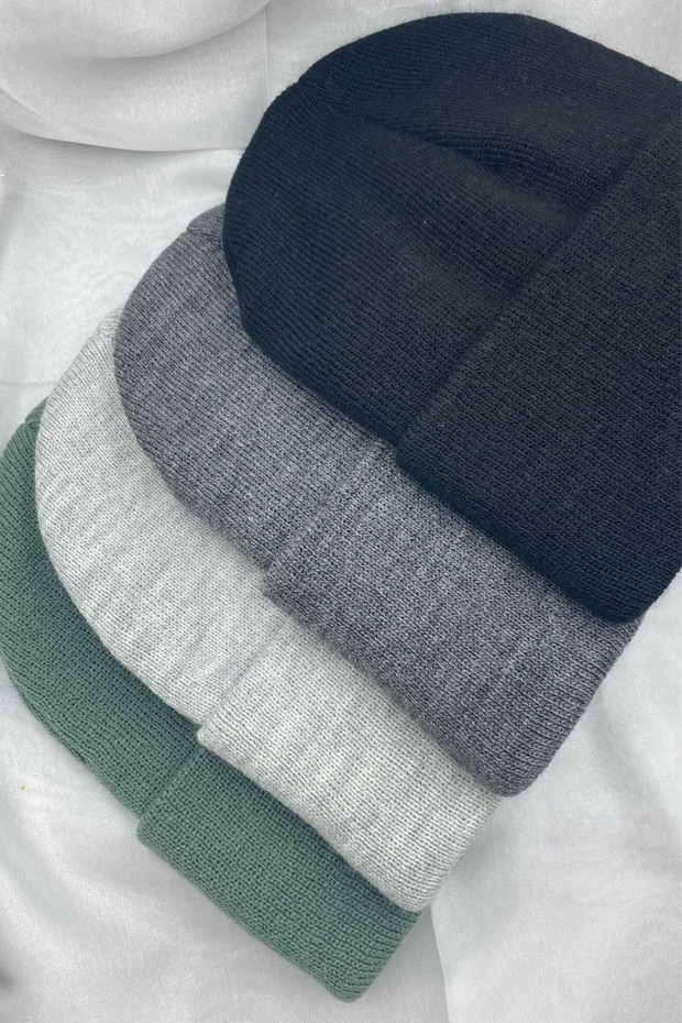 Unisex Men's Women's Flexible Folded Basic Domestic Production 4-Piece Colorful Beret