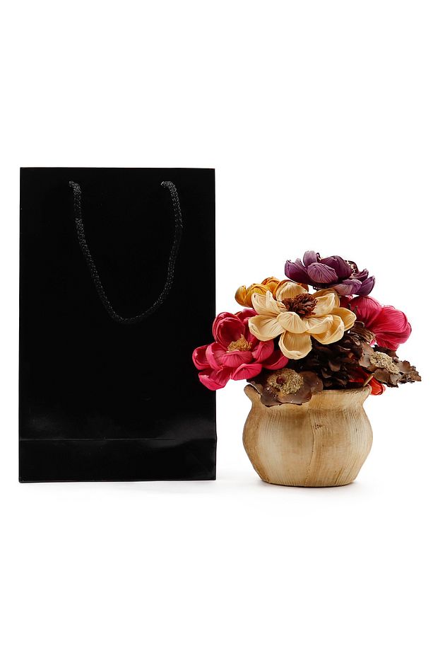 Siyah Premium Karton Çanta 17 x 27 x 7 cm 2 Adet Hediye Poşeti - 2