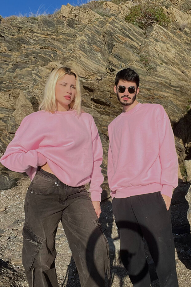 Pembe Oversize Sweatshirt - 1