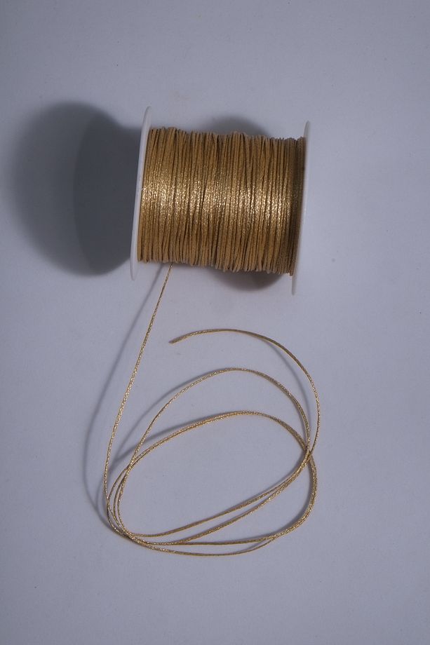 Simli Altın 1.0 Mm 100 Metre Mumlu Ip Saraç Deri Dikiş Ipi Kolye Takı Tasarım Ipi Bileklik Ipi - 7