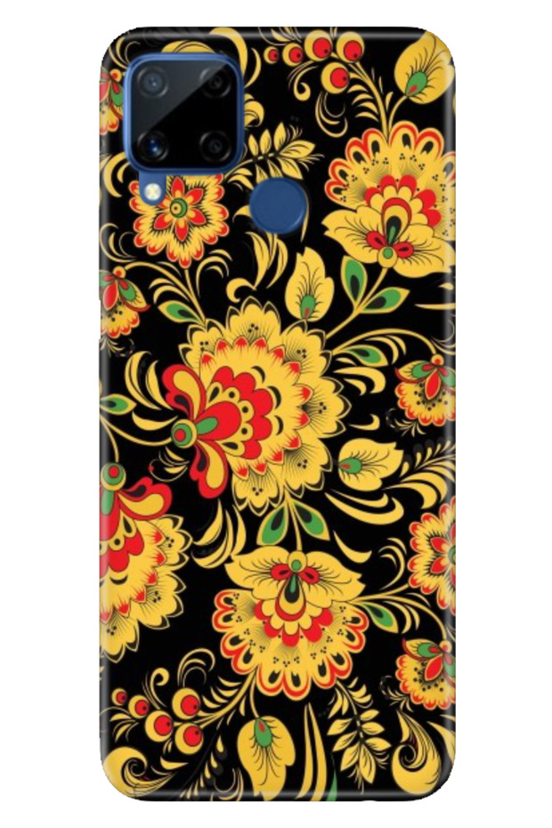 C15 Compatible Case Patterned Printed Silicone Khokhloma