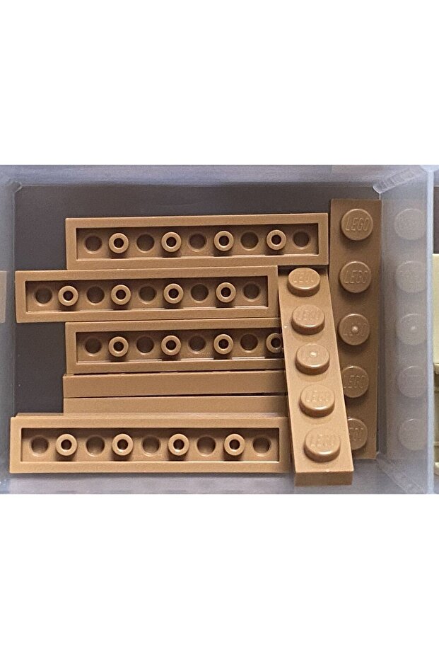 Moc Custom Accessory Creator Plate 1 X 5 Flat Brick Light Brown 4 Pieces to Send