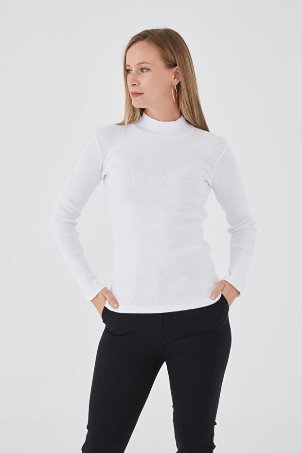 Ribbed Long Sleeve Lycra Flexible Bady