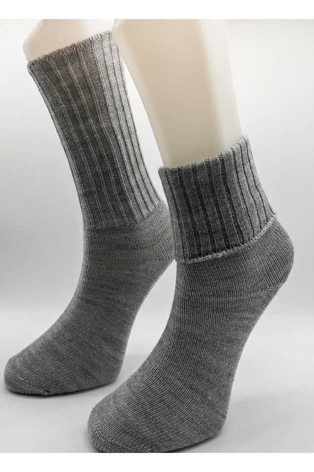 6 Çift Kışlık Kadın Yünlü Hafif Ve Yumuşak Uyku Çorabı Soft Touch - 2
