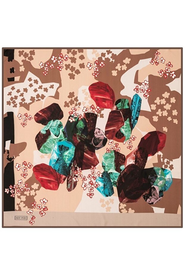 Sport Scarf - Kn8070769-931 - Sura, Satin