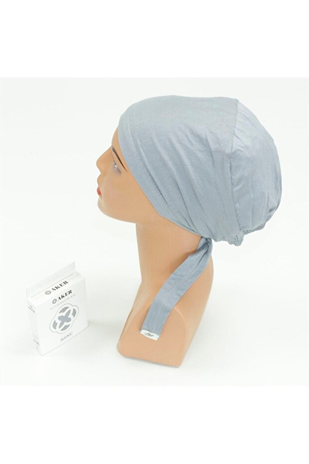 Dikişli Penye Bone - Gri - 1