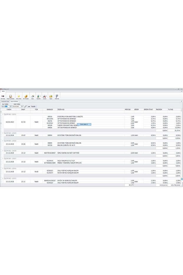 Barkod Satış Sistemi & Market Programı & Satış Programı - 4