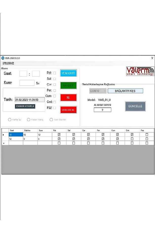 Programlanabilir Fabrika Vardiya Mola Paydos Zil Cihazı ( Zil Dahil) - 5