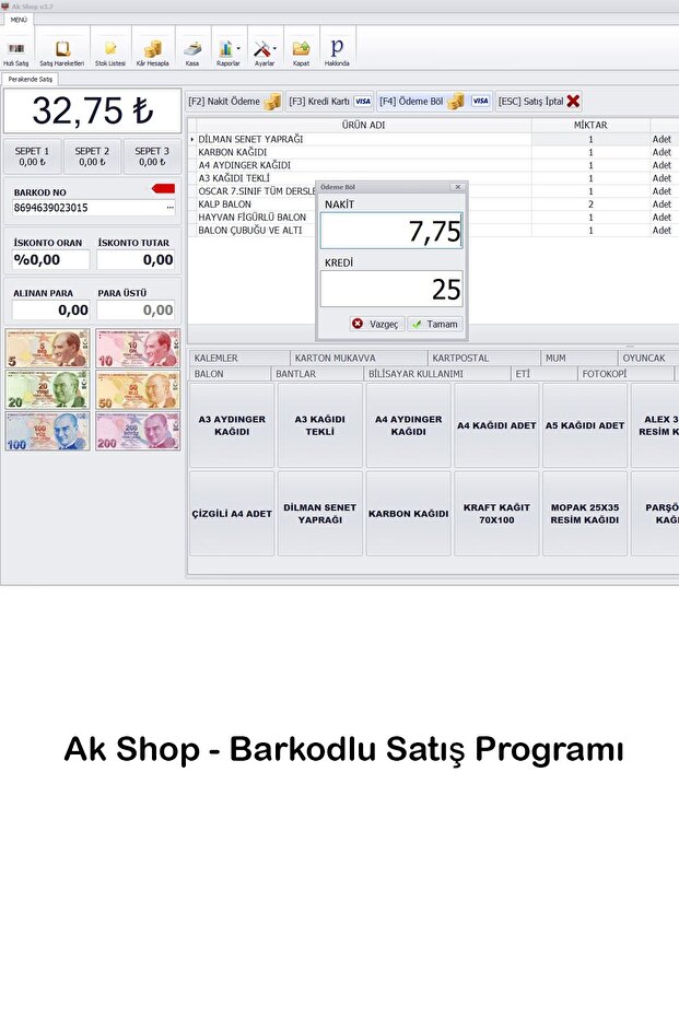 Barkod Satış Sistemi & Market Programı & Satış Programı - 1