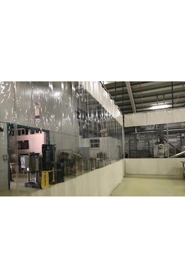Transparent Tarpaulin Closure Balcony Curtain with Cornice Buckle Encapsulated Auto Wash Factory Interior Partition Curtain - 6