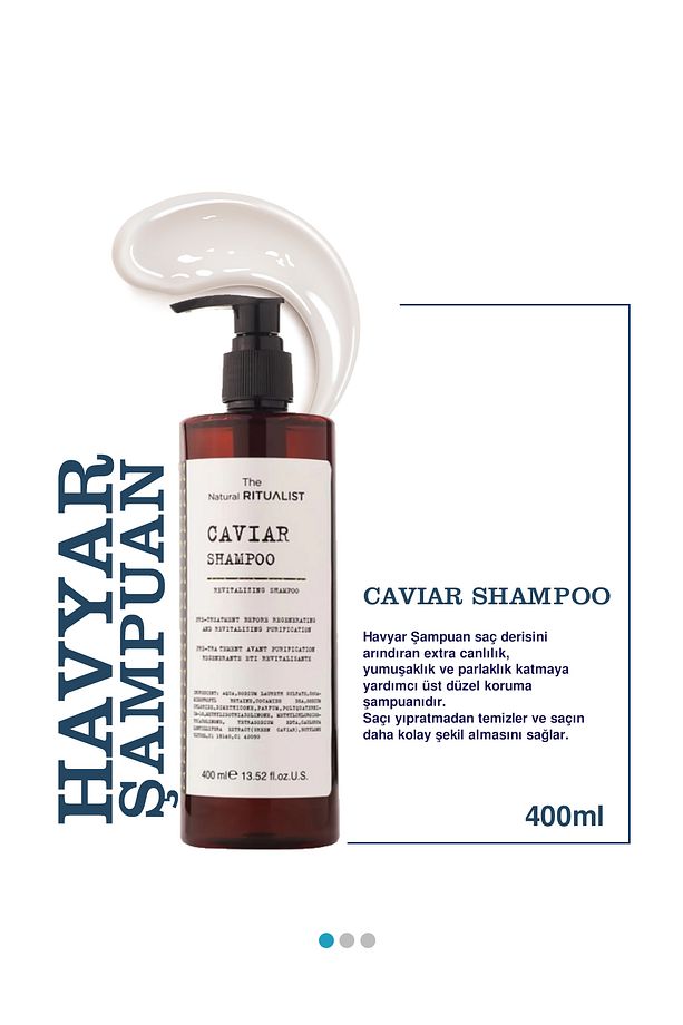 Yıpranmış Ve Kabaran Saçlara Özel Havyar Şampuan 400 ml - 2