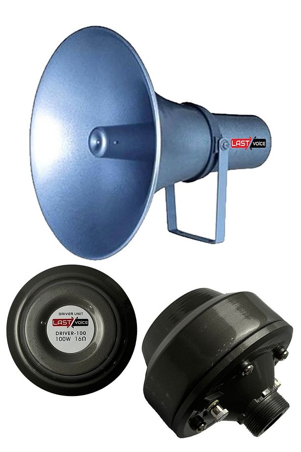 Driver-100h Hornlu Cami Ezan Hoparlörü 100 Watt 16 Ohm - 1