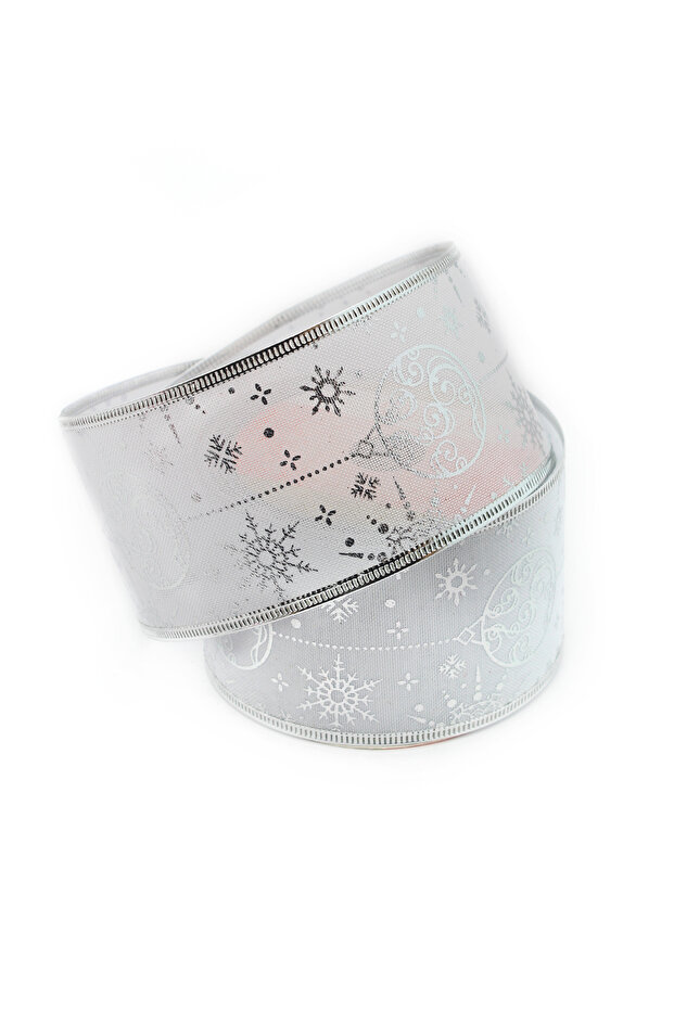 2.7m 65mm Wide New Year Themed Imported Ribbon with Wire Edges