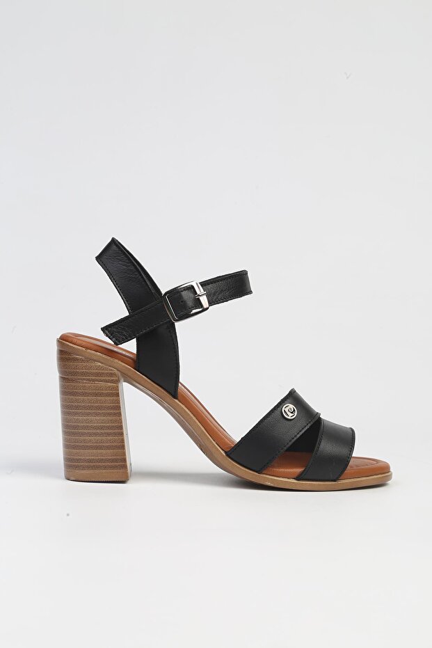 ® | Pc-7215- Black-Women's Heeled Shoes